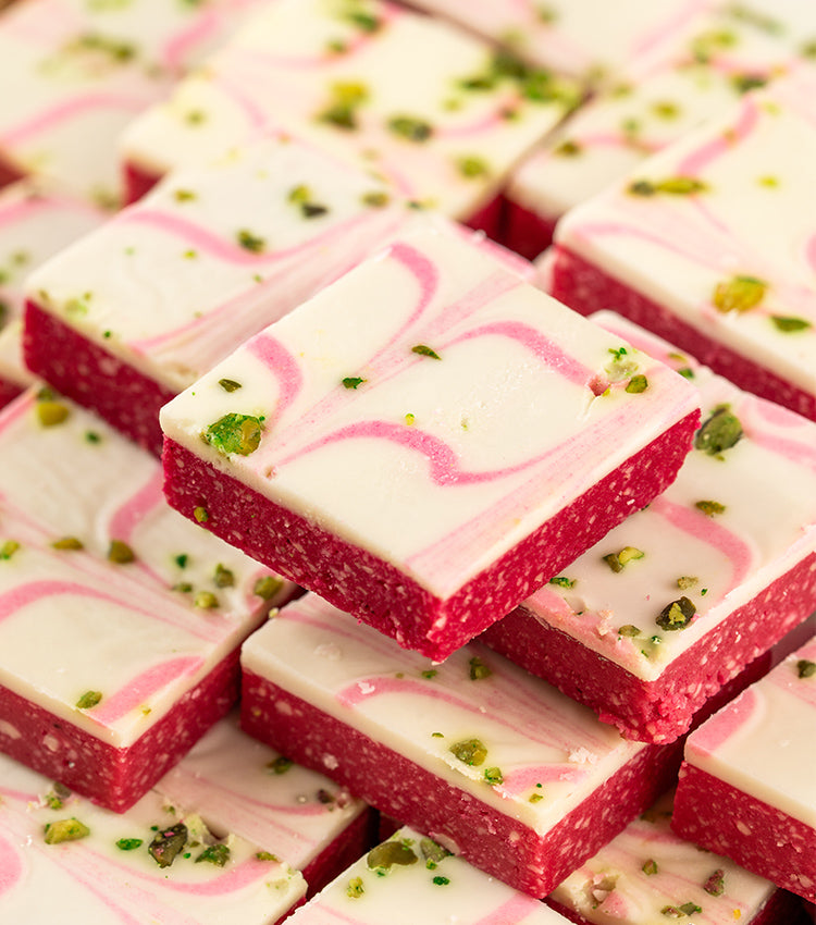 Strawberry Kaju Barfi